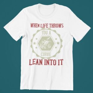Tricou personalizat - When life throws you a curve