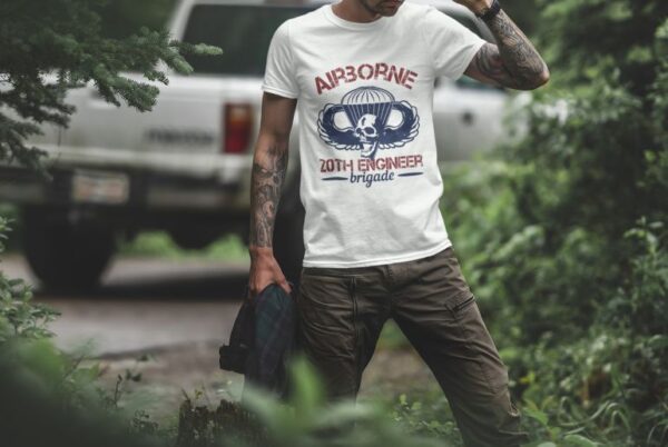 Tricou personalizat - Airborne 20th engineer brigade