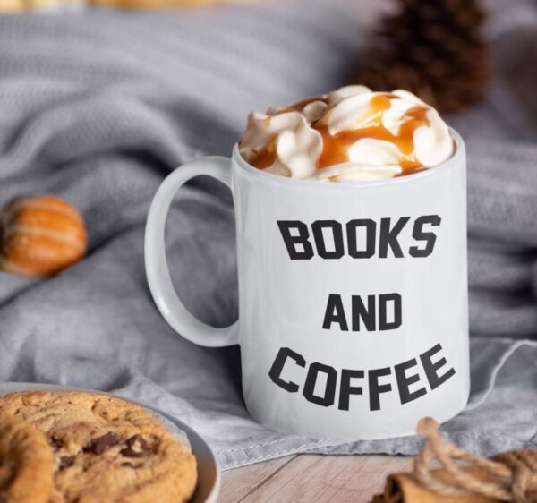 Cana personalizata - Books and coffee