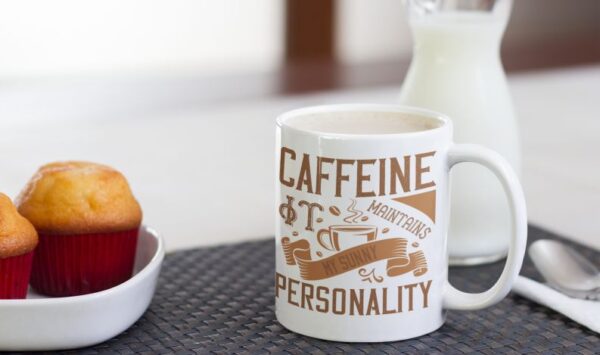 Cana personalizata - Caffeine maintains my sunny personality