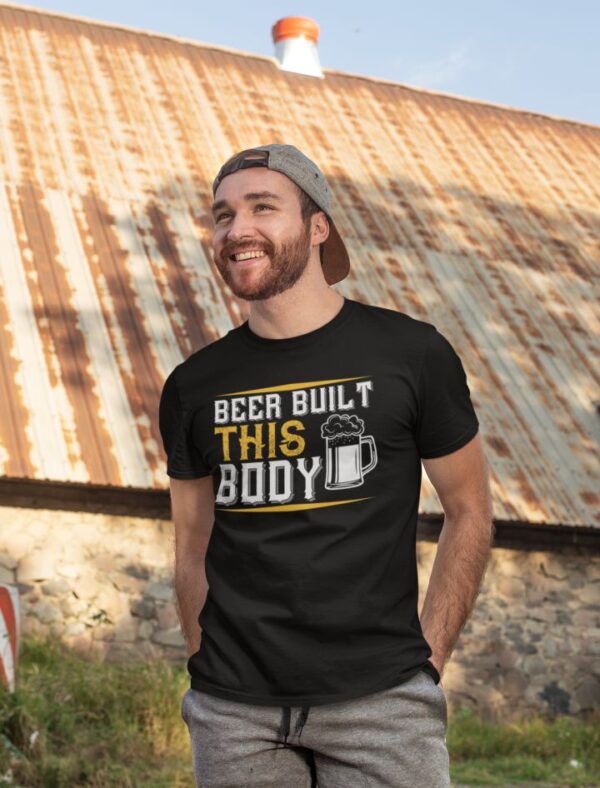 Tricou personalizat - Beer built this body