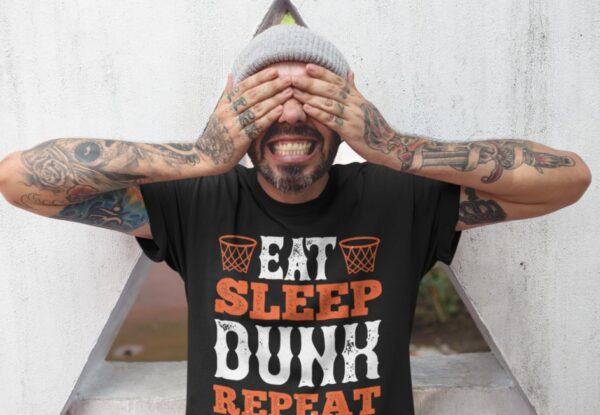 Tricou personalizat - Eat Sleep Dunk Repeat