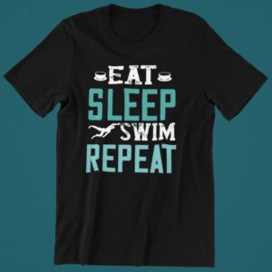 Tricou personalizat - Eat Sleep Swim Repeat
