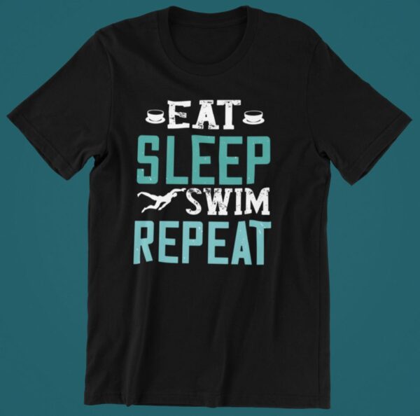 Tricou personalizat - Eat Sleep Swim Repeat