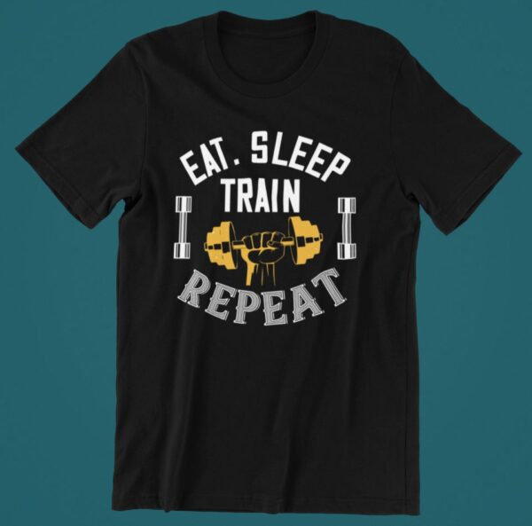 Tricou personalizat - Eat Sleep Train Repeat