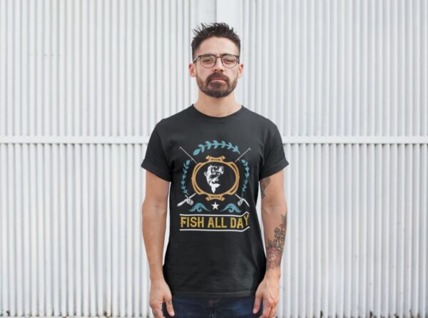 Tricou personalizat - Fish all day