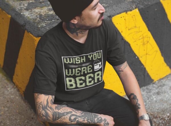 Tricou personalizat - Wish you were beer