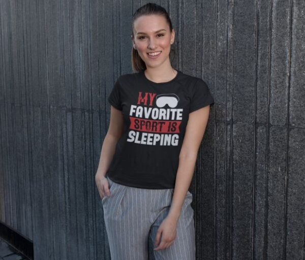 Tricou personalizat - My favorite sport is sleeping