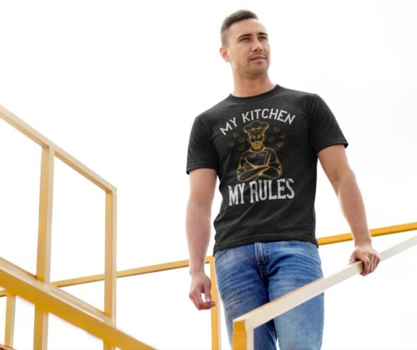 Tricou personalizat - My kitchen my rules