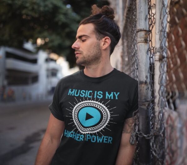 Tricou personalizat - Music is my higher power