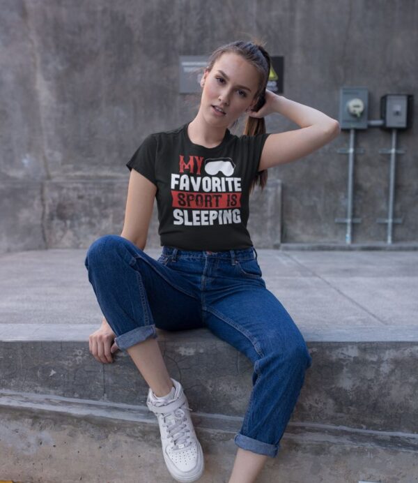 Tricou personalizat - My favorite sport is sleeping