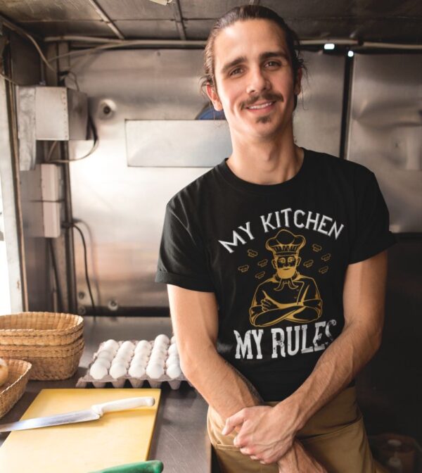 Tricou personalizat - My kitchen my rules